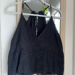 Embroidered Floral Tank